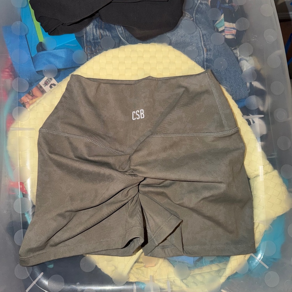 CSB fade shorts green